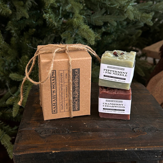 HOLIDAY BAR SOAP gift set